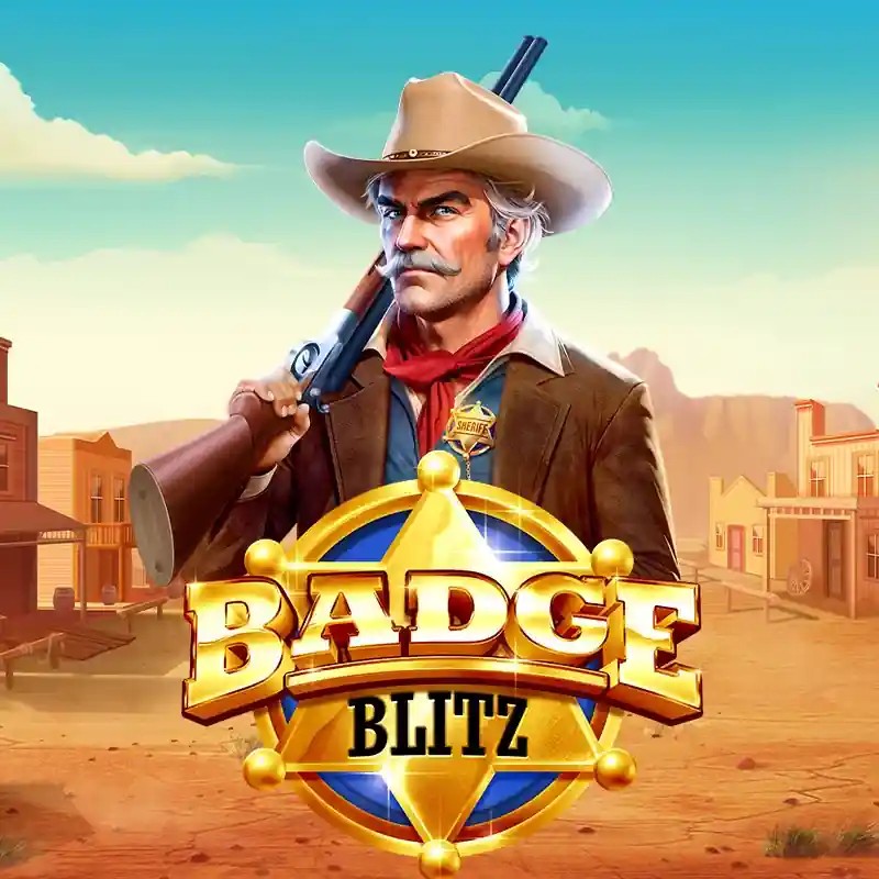 Badge Blitz logo by Pragmatic Play at Fair Crown Casino