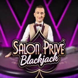 Blackjack Salon Privé online game logo by Ezugi on faircrown-casino.eu