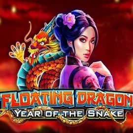 Floating Dragon Year of the Snake slot logo by Pragmatic Play at Fair Crown Casino