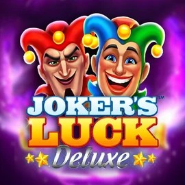 Jokers Luck Deluxe slot logo by Skywind Group at Fair Crown Casino