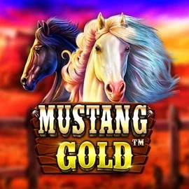 Mustang Gold slot logo by Pragmatic Play at Fair Crown Casino