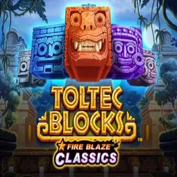 Fire Blaze: Toltec Blocks game by Rarestone Gaming – logo hosted on Fair Crown Casino